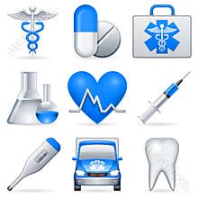 Medical icons.