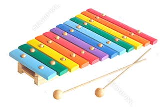 Wooden toy xylophone