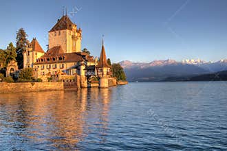 Schloss Oberhofen on Thun Lake, Switzerland