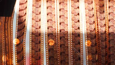 Negatives Ñolor film 36 mm on drying after development