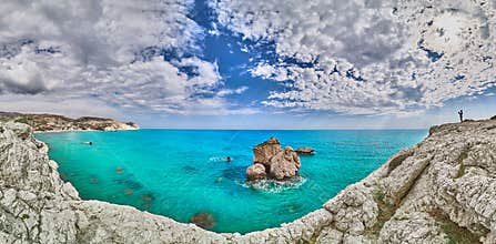 Aphrodite rock in Paphos, Cyprus