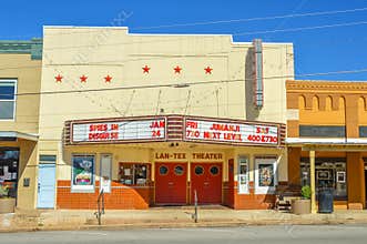 Vintage Movie Theater in Llano Texas