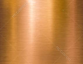 Copper or bronze brushed metal background or texture