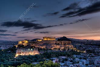 Acropolis Athens at sunrise