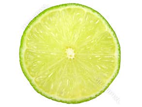 Green lemon slice