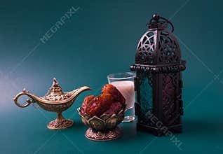 Ramadan Kareem fasting Food Concept