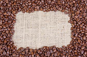 Coffee beans frame