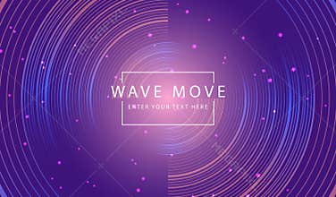 Abstract technology background elegant soft pink purple gradient and circle line. Cyber technology Ai tech wire network futuristic