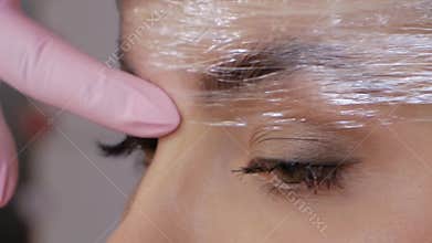 Eyebrow lamination procedure