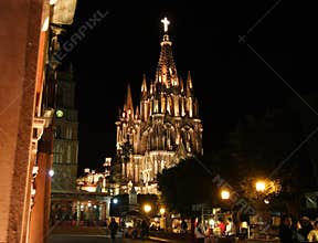 The Parroquia church, San Miguel de Allende, Guanajuato, Mexico