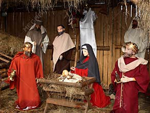 Christmas nativity scene