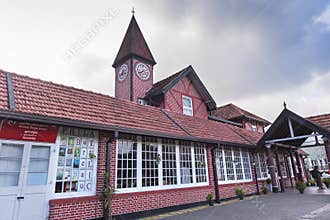 Nuwara Eliya, Sri Lanka: 03/20/2019: Old Post Office example of colonial style architecture