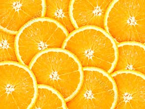 Background with citrus-fruit of orange slices