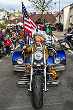 Old biker knows how to stay young
