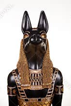 Portrait of ancient Egyptian god Anubis