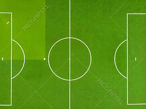 Green field for football and baseball. Top view. For design