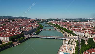 Aerial France Lyon June 2018 Sunny Day 30mm 4K Inspire 2 Prores