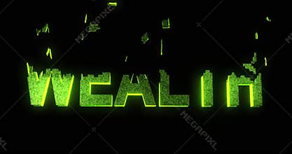 Building wealth to become rich and successful - video animation