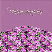 Happy birthday greeting card, template