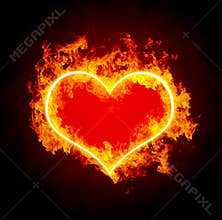 Burning heart