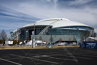 Cowboys Stadium From Parking Lot