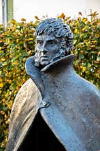 Bronze sculpture,painter Caspar David Friedrich