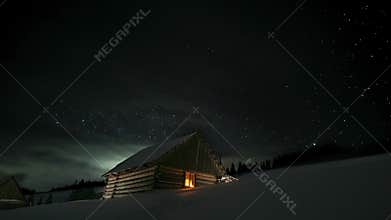 Universe galaxy milky way in starry sky