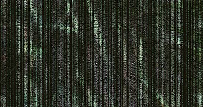 Abstract background from randomly moving numbers and strange characters and signs.