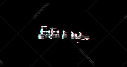Enter to Win Calligraphy Text Glitch Effect Animation on Black Background -4K Resolution