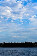 Cloudy Sky at the Lake