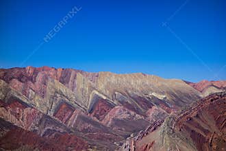 Fourteen colors hill, at humahuaca, north of argentina
