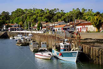 Port of Saint Trojan in France