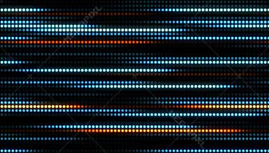 Blue And Orange Pale Abstract Lighting Glow Futuristic Halftone Dotted Straight Lines Pattern