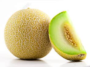 Green Sliced Cantaloupe
