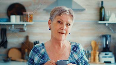 Winkled woman smiling