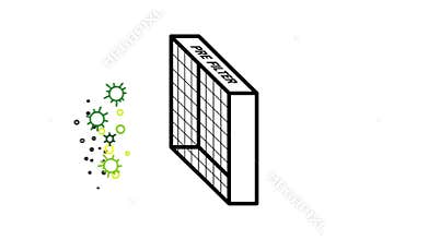 PRE-Filter a particulate air filter remove dust.