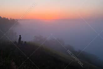 Meeting the summer dawn at Zmievskiye Kruchi