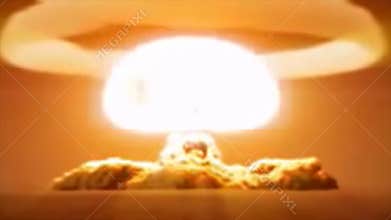 Nuclear explosion with great destructive power