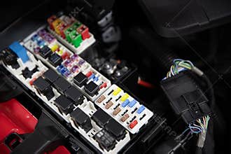 Car electric fuses and relays