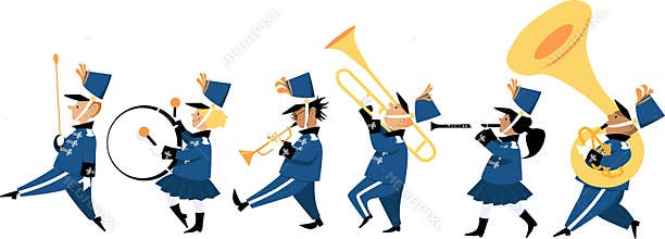 Children marching band