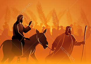 Jesus comes to Jerusalem as King