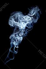 Gray smoke