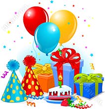 Birthday gifts and decoration