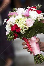 Wedding bouquet of flowers