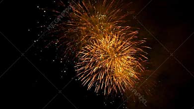 A beautiful fireworks display