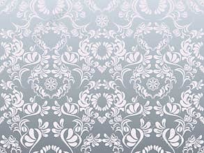 Abstract silver decoration pattern