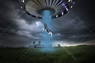 Funny Surreal UFO Alien Abduction