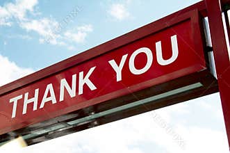 Sign - THANK YOU