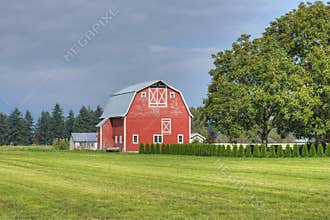 Farm Country Scene
