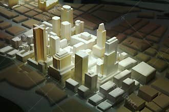 Modern city blueprint